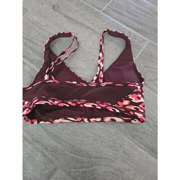 Aerie Offline Goals Medium Support Sports Bra Leopard Print Size‎ Large - Picture 4 of 6